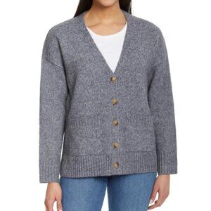 Ella Moss Ladies' Button Front Cardigan, Gray, M